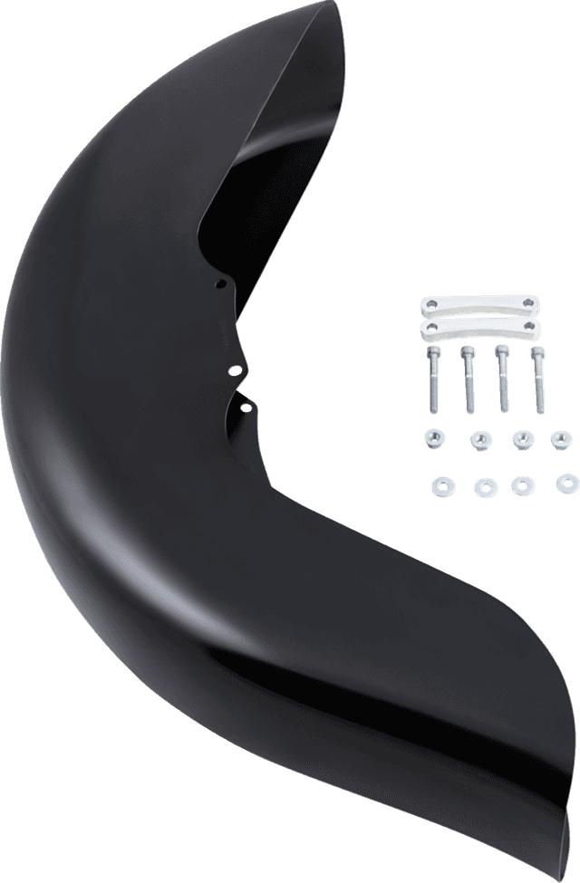 KLOCK WERKS 1401-0422 Benchmark Front Fender - Non-Raked - Black - 21" - HD Touring/Trike — image 2 of 5
