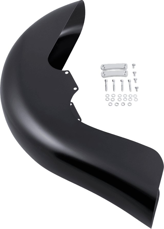KLOCK WERKS 1401-0424 Benchmark Front Fender - For Raked Frames - Black - 26" - HD Touring/Trike — image 2 of 2