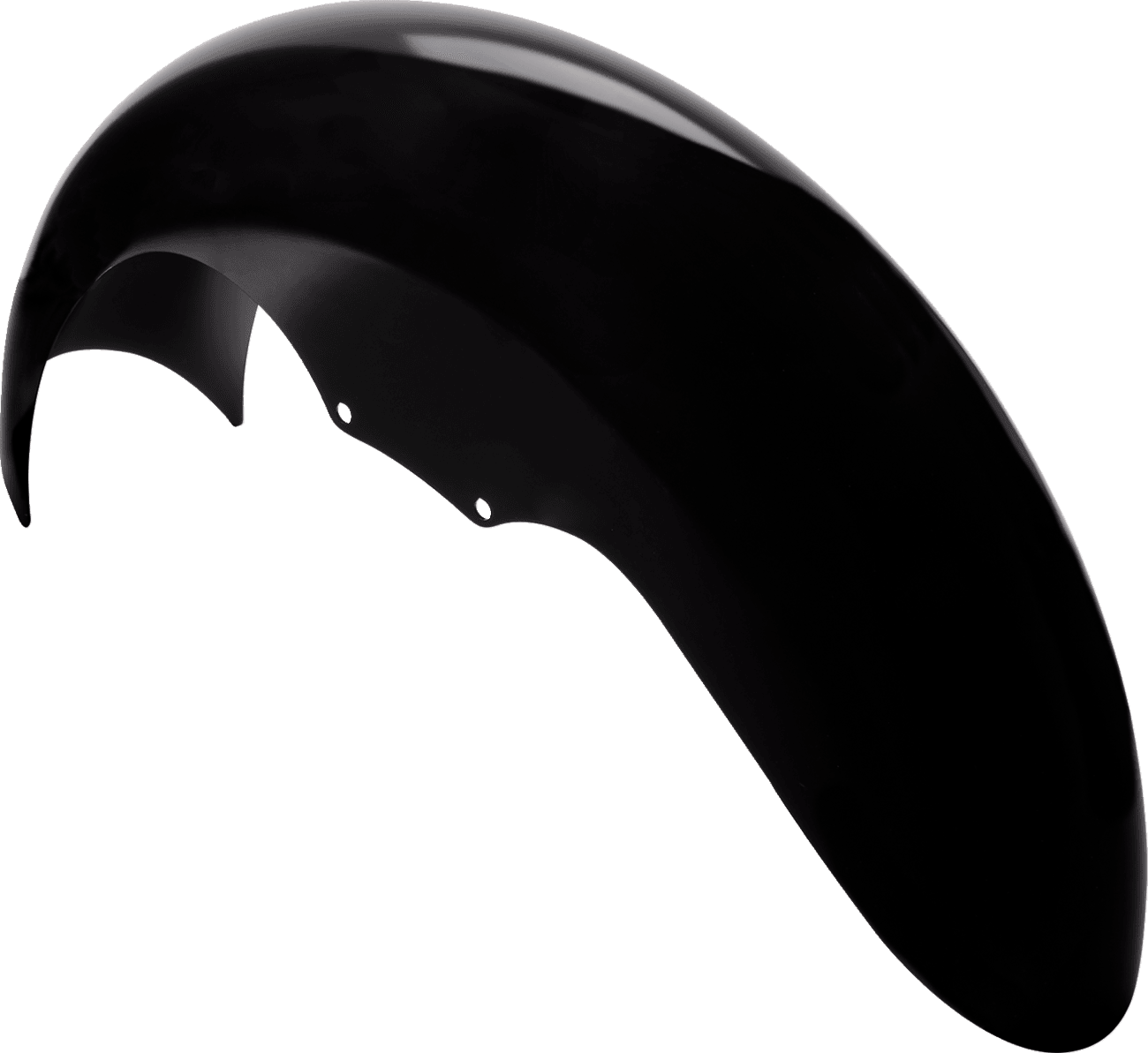 KLOCK WERKS 1401-0425 Level Front Fender - Black - 16"-19" Wheel - HD Touring/Trike