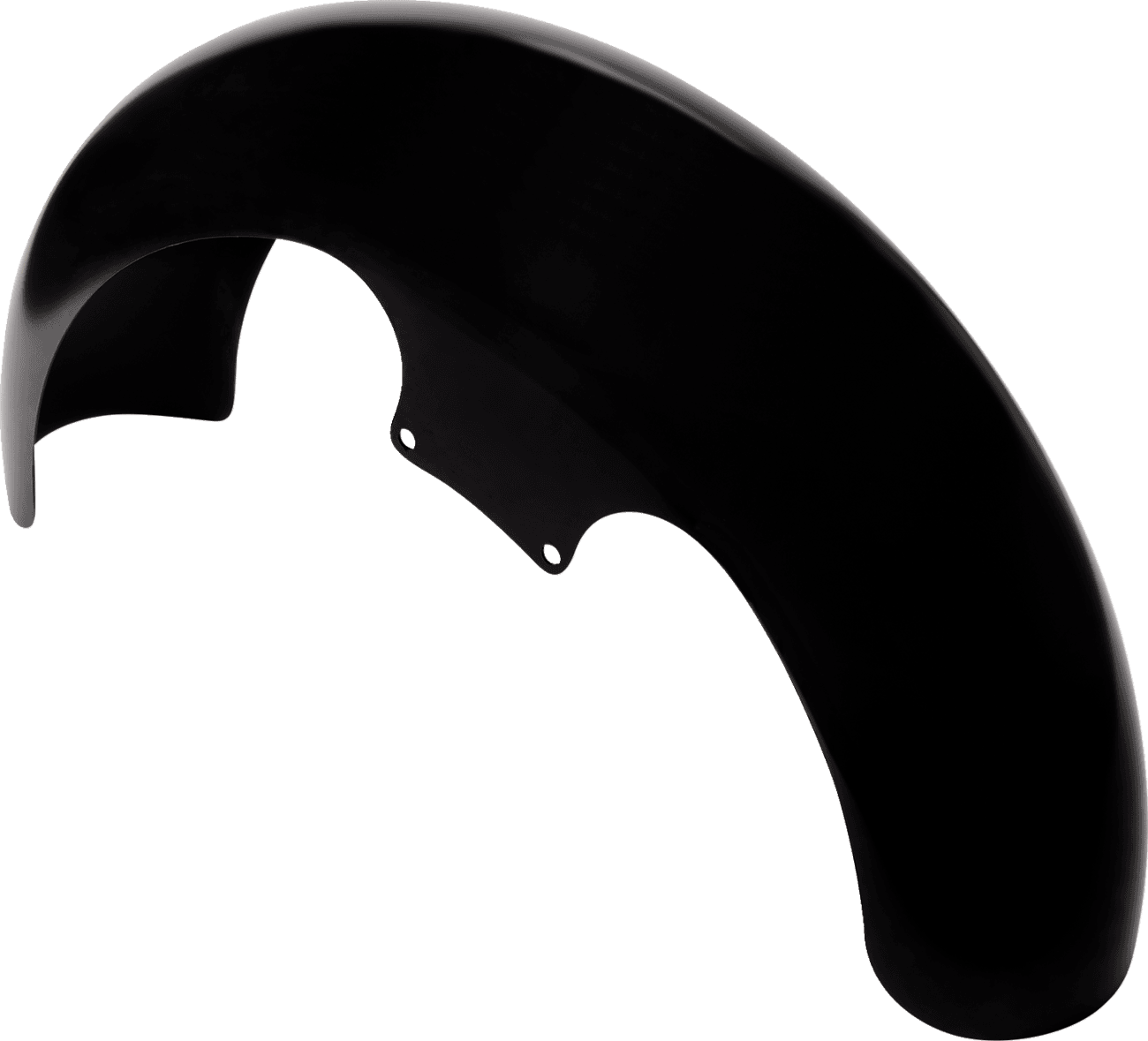 KLOCK WERKS 1401-0427 Wrapper Front Fender - Black - 16"-19" Wheel - HD Touring/Trike