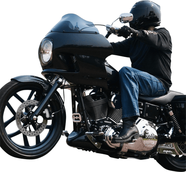 KLOCK WERKS 1401-0432 Thickster Front Fender - Black - 16"-19" Wheel - HD Touring/Trike — image 4 of 5