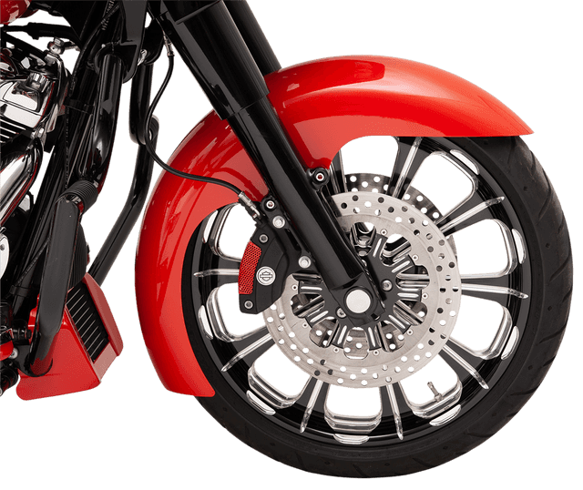 KLOCK WERKS 1401-0433 Level Front Fender - Black - 21" Wheel - HD Touring/Trike — image 5 of 5