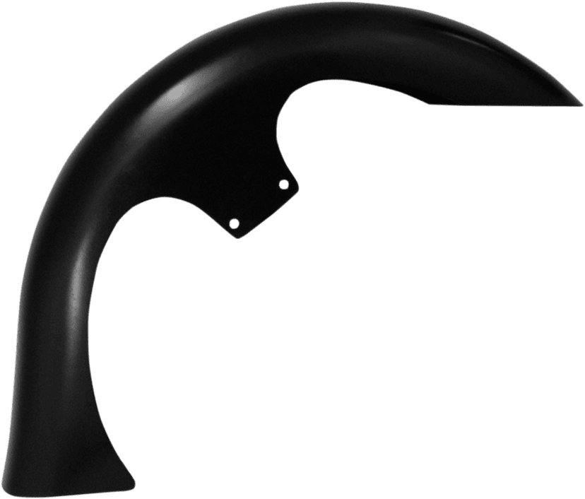 KLOCK WERKS 1401-0443 Slicer Front Fender Kit - For Raked Trees - Black - 23" Wheel - HD Touring/Trike