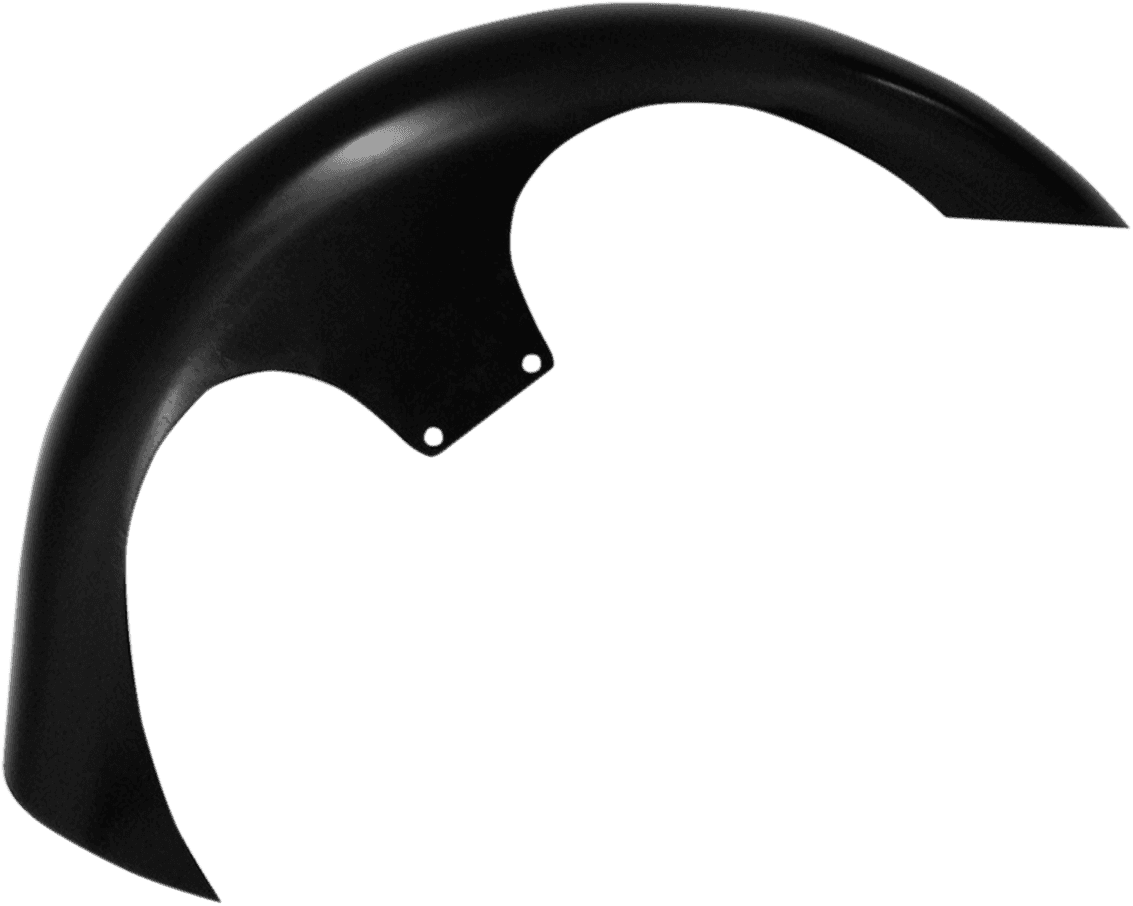KLOCK WERKS 1401-0445 Shank Front Fender Kit - For Raked Trees - Black - 23" Wheel - HD Touring/Trike