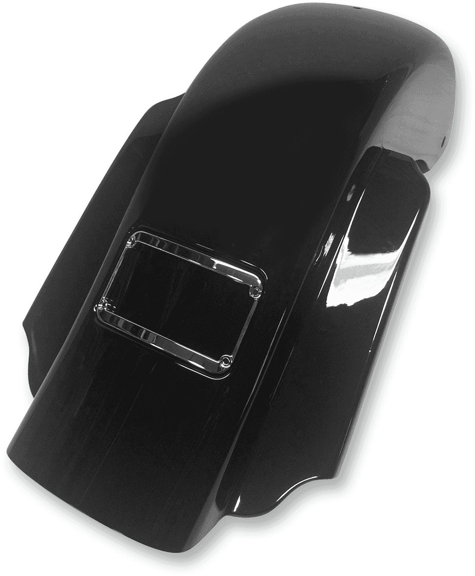 KLOCK WERKS 1401-0485 The One Rear Fender - Frenched - Black - Steel