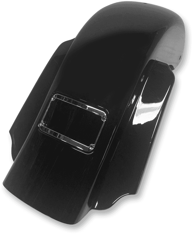 KLOCK WERKS 1401-0485 The One Rear Fender - Frenched - Black - Steel — image 1 of 4
