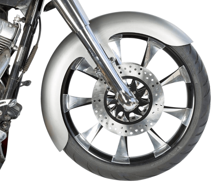 RUSS WERNIMONT DESIGNS 1401-0497 Custom Dresser Front Fender - For 21" Wheel - OCF Style - HD Touring/Trike '94-'13 — image 2 of 2