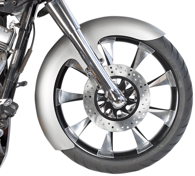 RUSS WERNIMONT DESIGNS 1401-0506 Custom Dresser Front Fender - For 21" Wheel - LS-2 Style - HD Touring/Trike '14-'20 — image 2 of 3