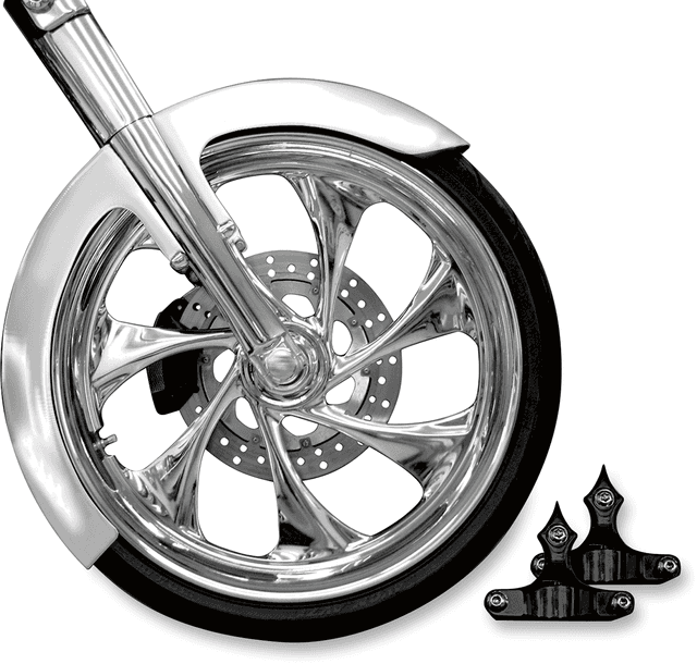 RC COMPONENTS 1401-0513 Phantom Front Fender Kit with Black Adapters - For 23" Wheel — image 2 of 2