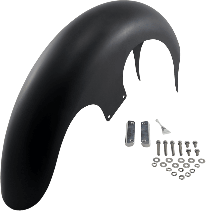 PAUL YAFFE BAGGER NATION 1401-0523 Talon Front Fender - 26" Wheel - With Satin Adapters - HD Touring — image 2 of 2