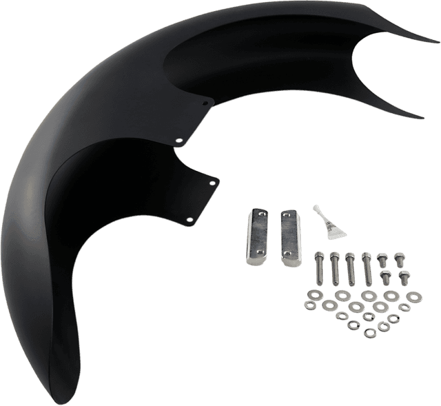 PAUL YAFFE BAGGER NATION 1401-0523 Talon Front Fender - 26" Wheel - With Satin Adapters - HD Touring — image 1 of 2