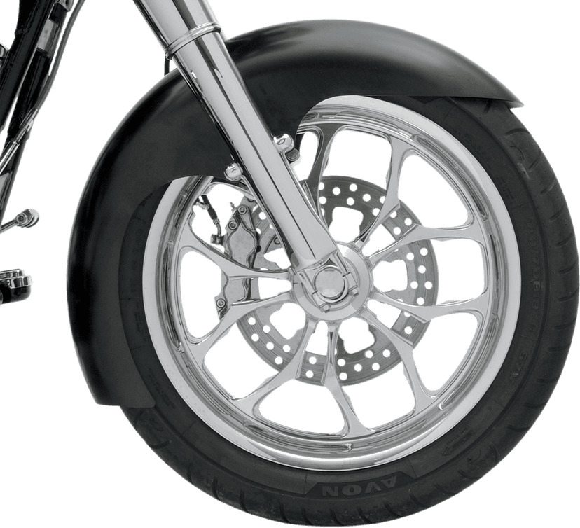KLOCK WERKS 1401-0529 Level Front Fender - Black - 19" Wheel - HD Dyna/FXR/Sportster — image 5 of 5