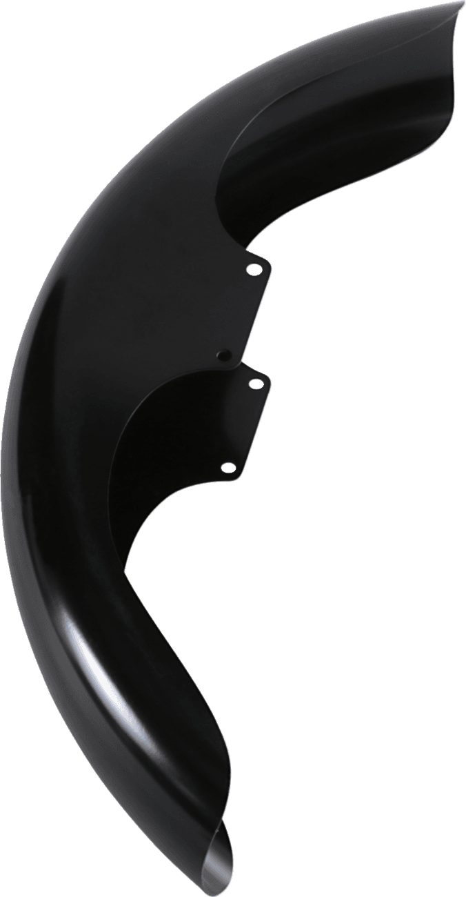 KLOCK WERKS 1401-0532 Klub Front Fender - Black - 19" Wheel - HD Dyna/FXR/Sportster — image 2 of 3