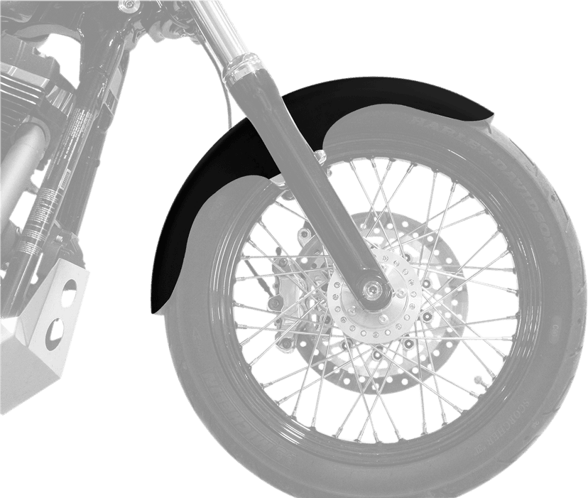 KLOCK WERKS 1401-0532 Klub Front Fender - Black - 19" Wheel - HD Dyna/FXR/Sportster — image 3 of 3