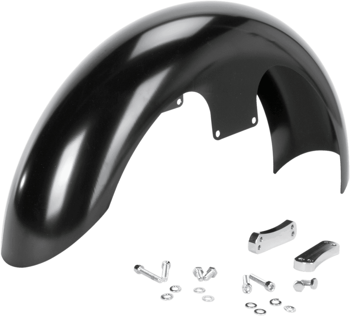 KLOCK WERKS 1401-0538 Slicer Front Fender Kit - Black - 19" Wheel - HD Dyna/Softail