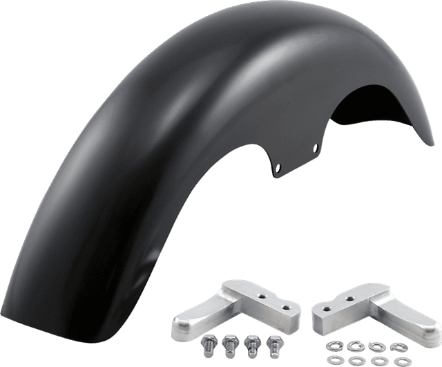 KLOCK WERKS 1401-0539 Klub Front Fender - Black - 19" - HD Dyna/Softail — image 1 of 2
