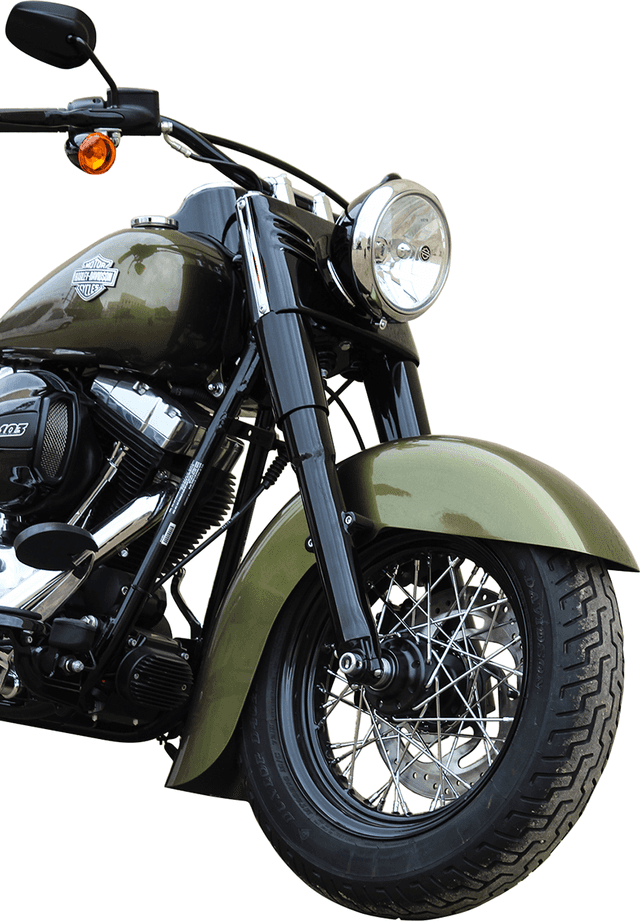 KLOCK WERKS 1401-0624 Benchmark Front Fender - Black - 16"-19" Wheel - HD Softail — image 4 of 6