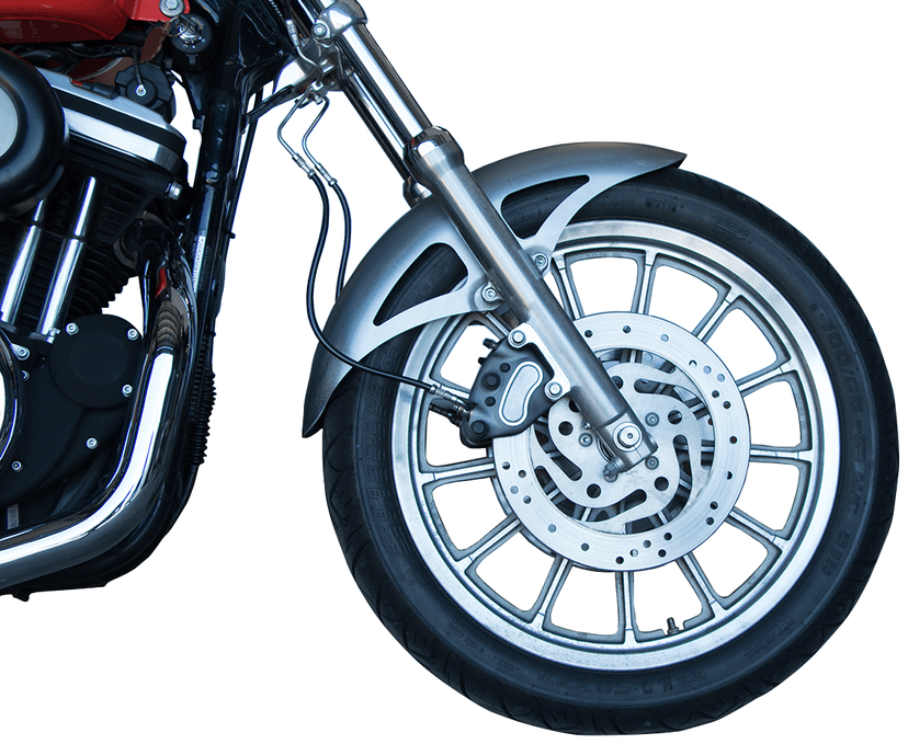RUSS WERNIMONT DESIGNS 1401-0647 Retro Front Fender - For 18"/19" Wheel - Raw - HD '84-'19 — image 3 of 3