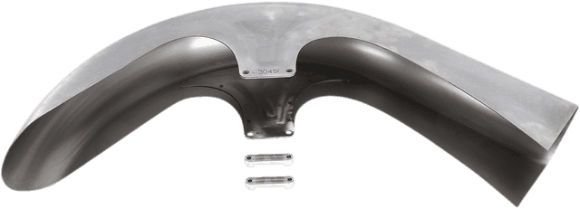 RUSS WERNIMONT DESIGNS 1401-0649 Flat Back Dresser Front Fender - For 30" Wheel - 45° Rake - HD Touring/Trike '94-'13 — image 3 of 5
