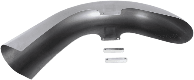 RUSS WERNIMONT DESIGNS 1401-0661 Flat Back Dresser Front Fender - For 23" Wheel - 32° Rake - HD Touring/Trike '14-'20 — image 4 of 4