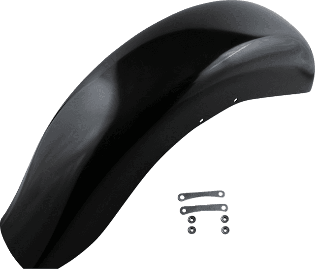 KLOCK WERKS 1401-0670 Benchmark Front Fender - Black - 16"-19" Wheel - HD Softail/Touring
