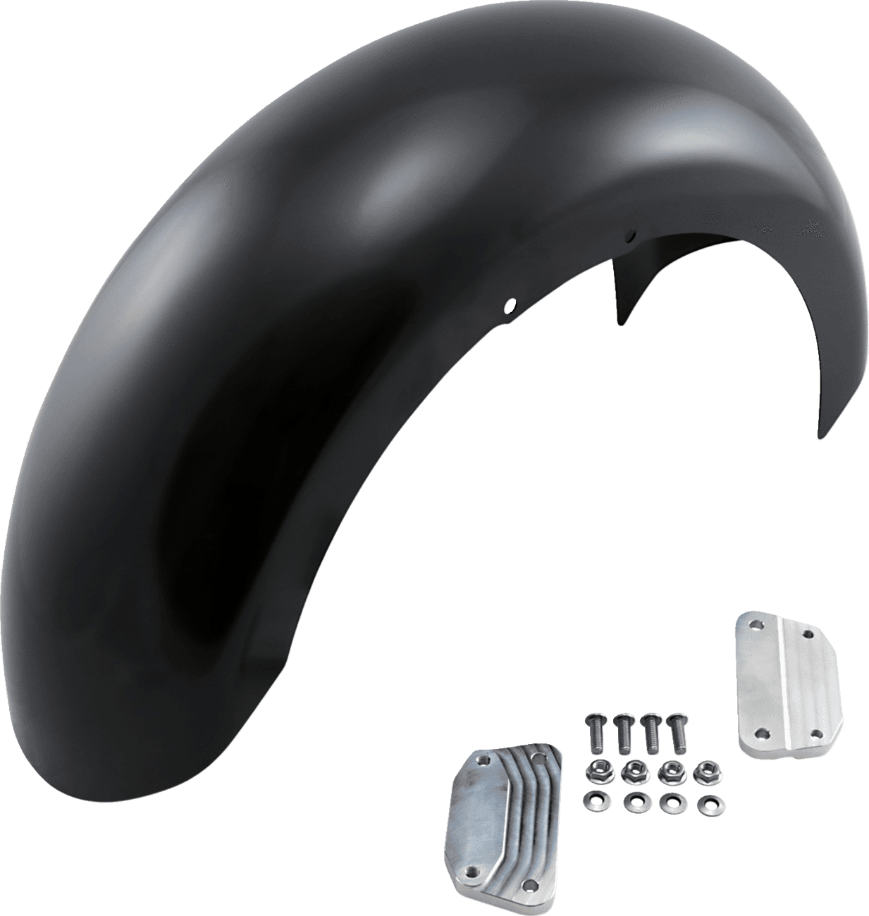 KLOCK WERKS 1401-0702 Slicer Front Fender - Black - 18" - HD Softail