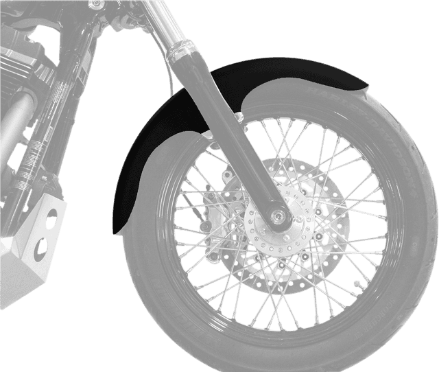 KLOCK WERKS 1401-0705 Klub Front Fender - Black - 19" - HD Softail