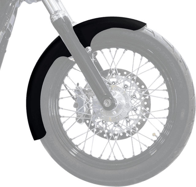 KLOCK WERKS 1401-0709 TLF Front Fender - Black - 19" - HD Softail — image 3 of 3