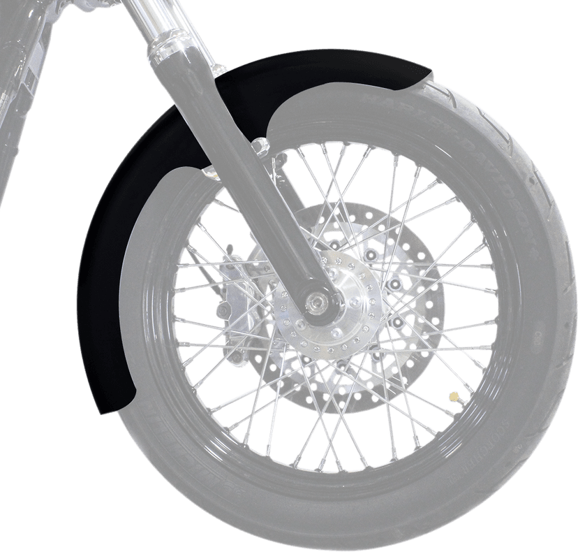 KLOCK WERKS 1401-0709 TLF Front Fender - Black - 19" - HD Softail — image 3 of 3