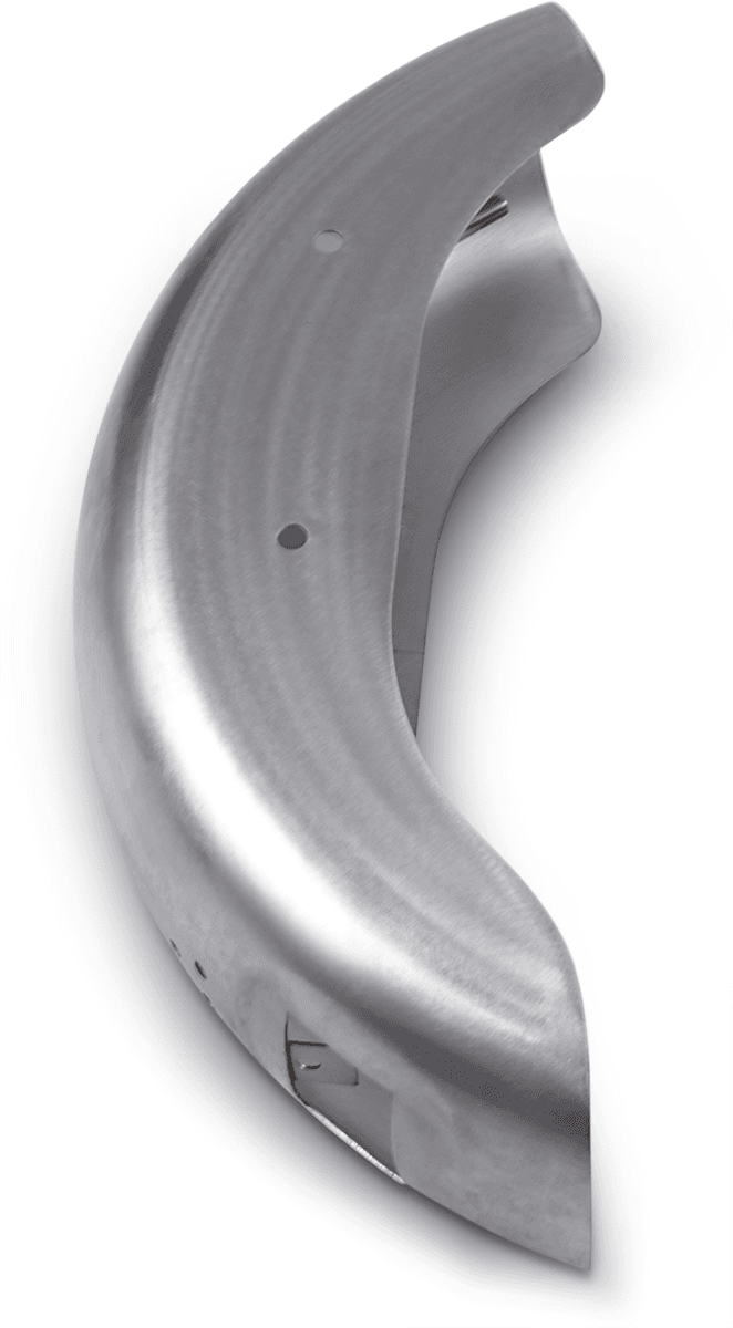 RUSS WERNIMONT DESIGNS 1401-0713 Rear Fender - Natural - HD Softail — image 2 of 5