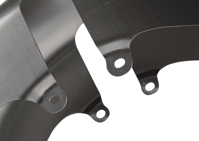 RUSS WERNIMONT DESIGNS 1401-0733 EZ-8 Custom Front Fender - For 18" Wheel - Raw - HD Touring '14-'20 — image 3 of 6