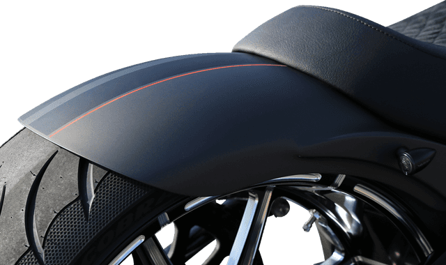 KODLIN USA 1401-0744 Fender - Rear - Raw - HD Softail '18-'26 — image 6 of 8