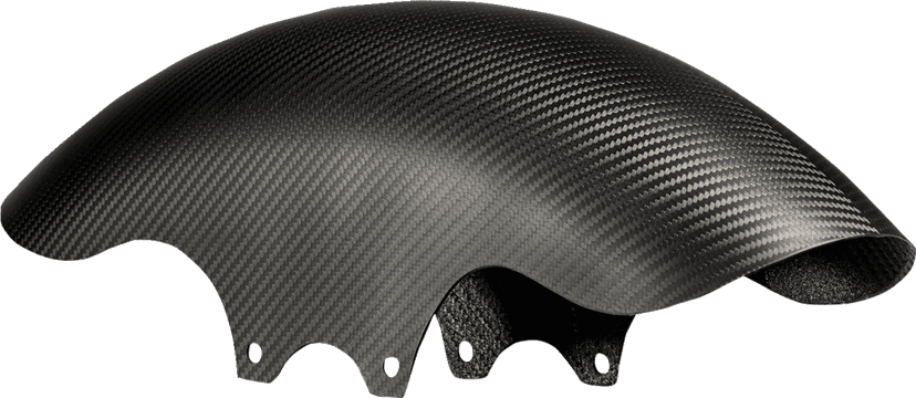 SLYFOX 1401-0845 Front Fender - Shorty - Carbon Fiber/Matte — image 2 of 3