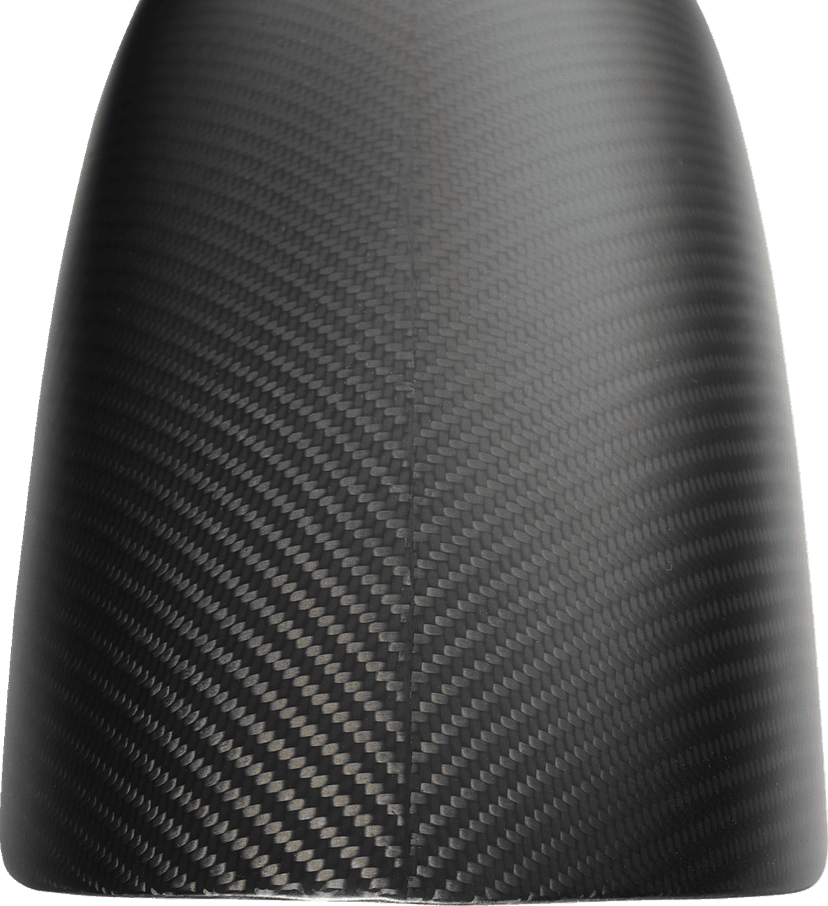 SLYFOX 1401-0845 Front Fender - Shorty - Carbon Fiber/Matte — image 3 of 3