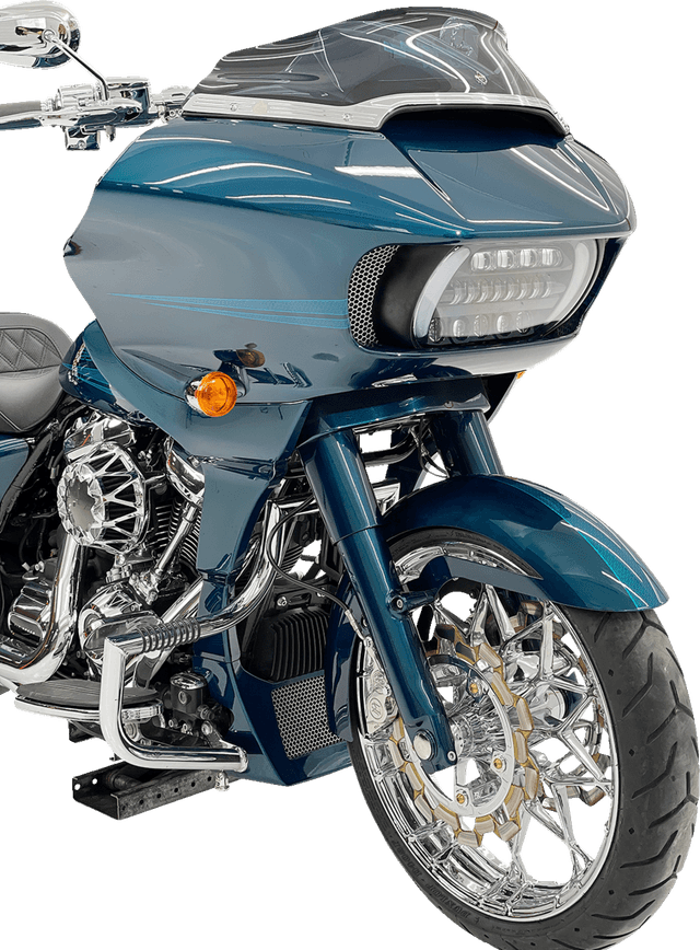 KLOCK WERKS 1401-0846 Ventana Front Fender - Black - 16"-19" Wheel - HD Touring/Trike — image 3 of 3