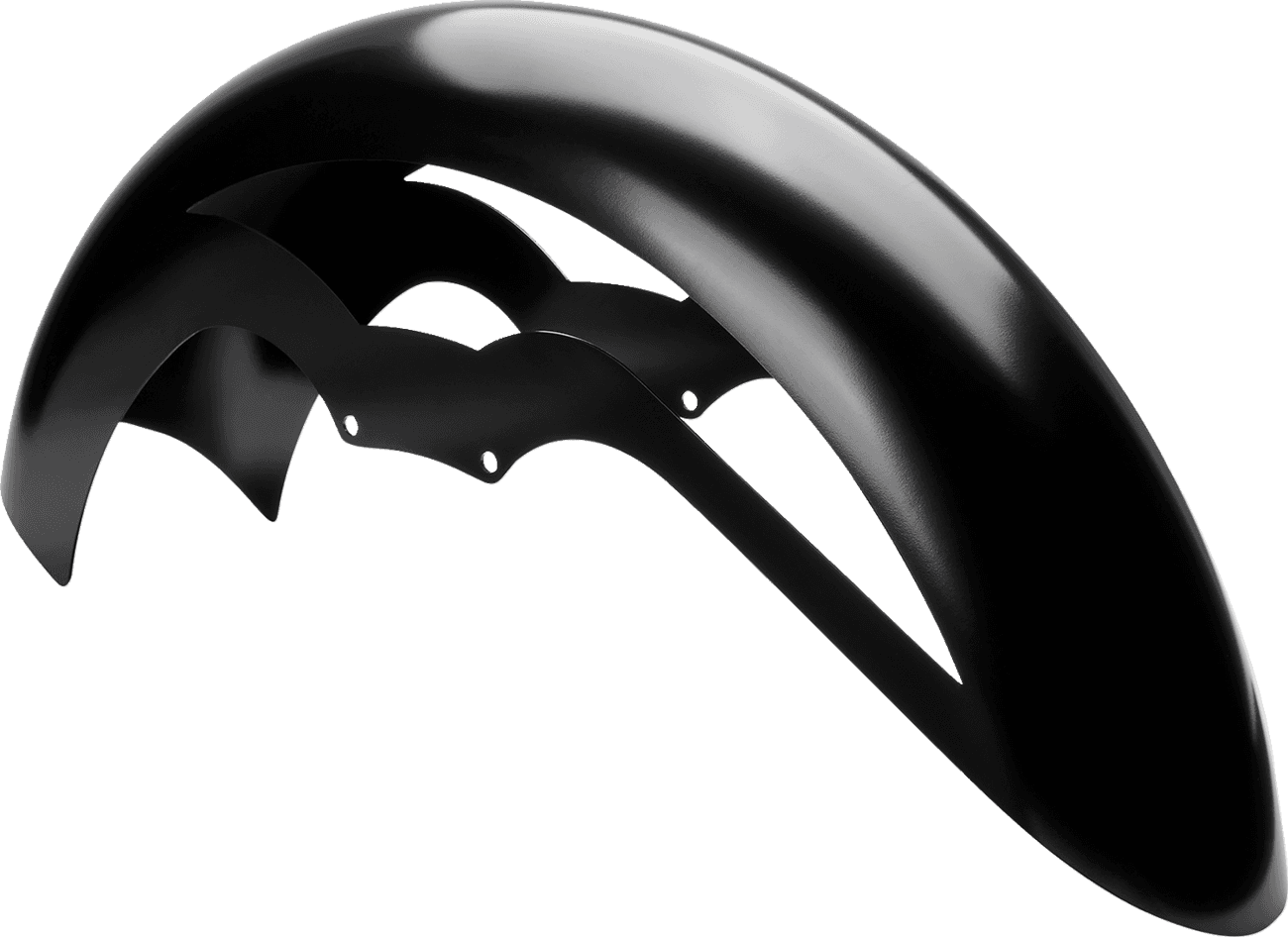 KLOCK WERKS 1401-0847 Ventana Front Fender - Black - 21" Wheel - HD Touring/Trike