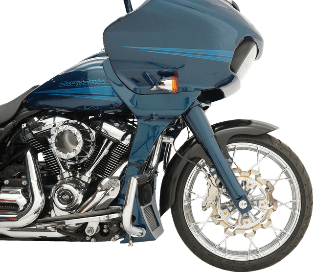 KLOCK WERKS 1401-0936 Henry Front Fender - Black - 16"-19" Wheel - HD Touring/Trike — image 2 of 3