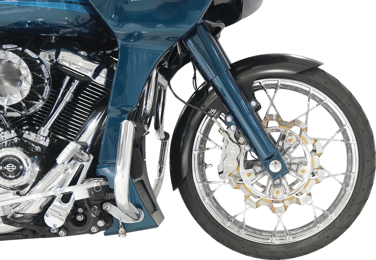 KLOCK WERKS 1401-0937 Henry Front Fender - Black - 21" Wheel - HD Touring/Trike