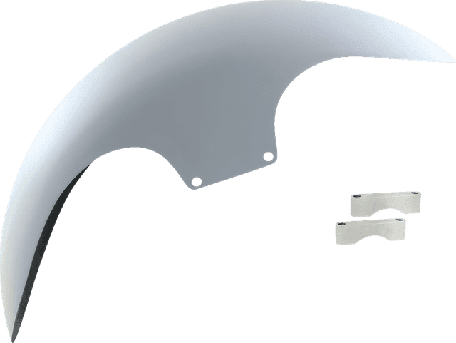 PAUL YAFFE BAGGER NATION 1401-0959 Cafe Front Fender - 19" - Satin Spacers