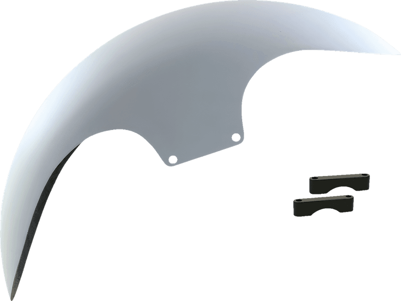 PAUL YAFFE BAGGER NATION 1401-0960 Cafe Front Fender - 19" - Black Spacers