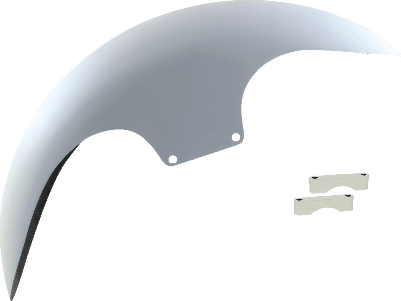 PAUL YAFFE BAGGER NATION 1401-0961 Cafe Front Fender - 19" - Chrome Spacers