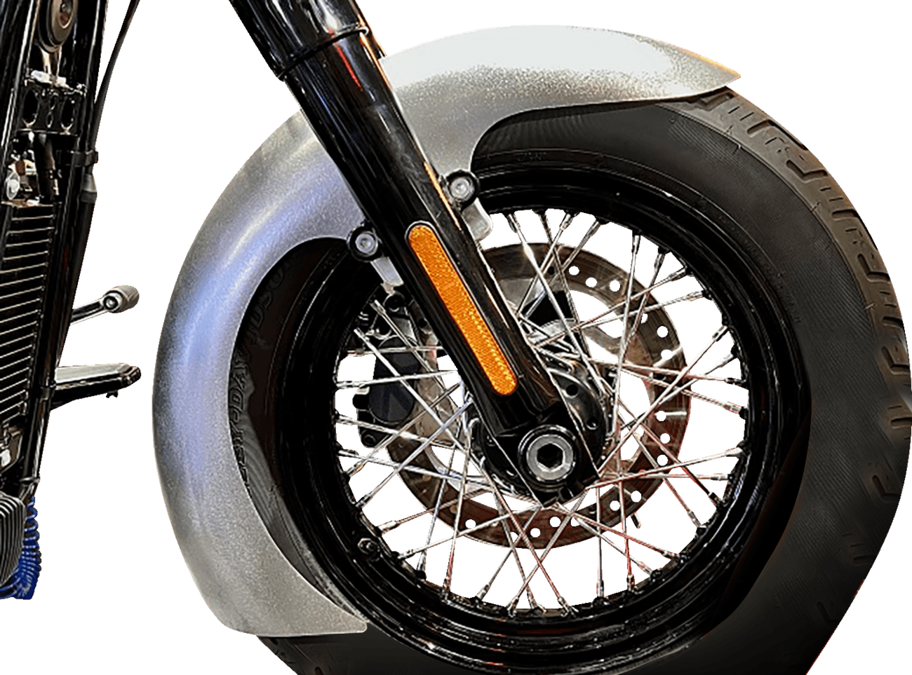 PAUL YAFFE BAGGER NATION 1401-0978 Thicky Front Fender - OEM - With Satin Adaptors - M8 Softail®