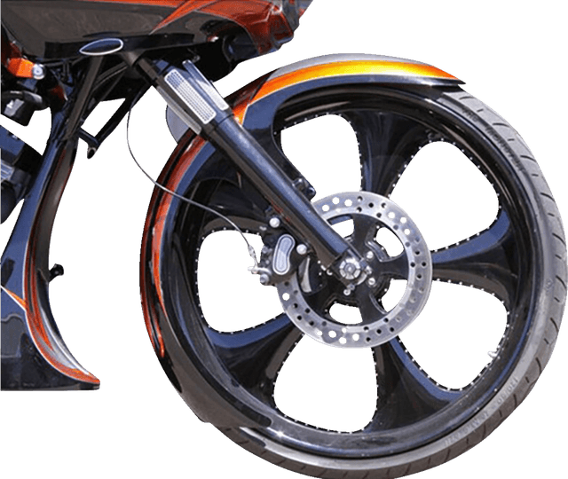 PAUL YAFFE BAGGER NATION 1401-0986 DEI Front Fender - 21" Wheel - With Black Adapters — image 2 of 2