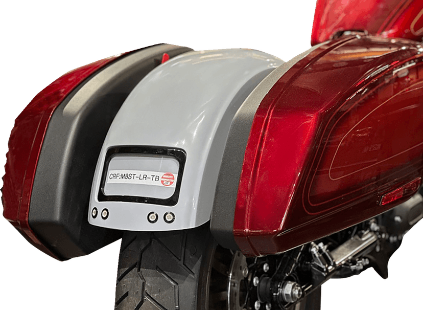 PAUL YAFFE BAGGER NATION 1401-1003 The Fix Rear Fender - Black Frame Plate - Thunder Bolts - HD Softail® '20-'26 — image 2 of 2
