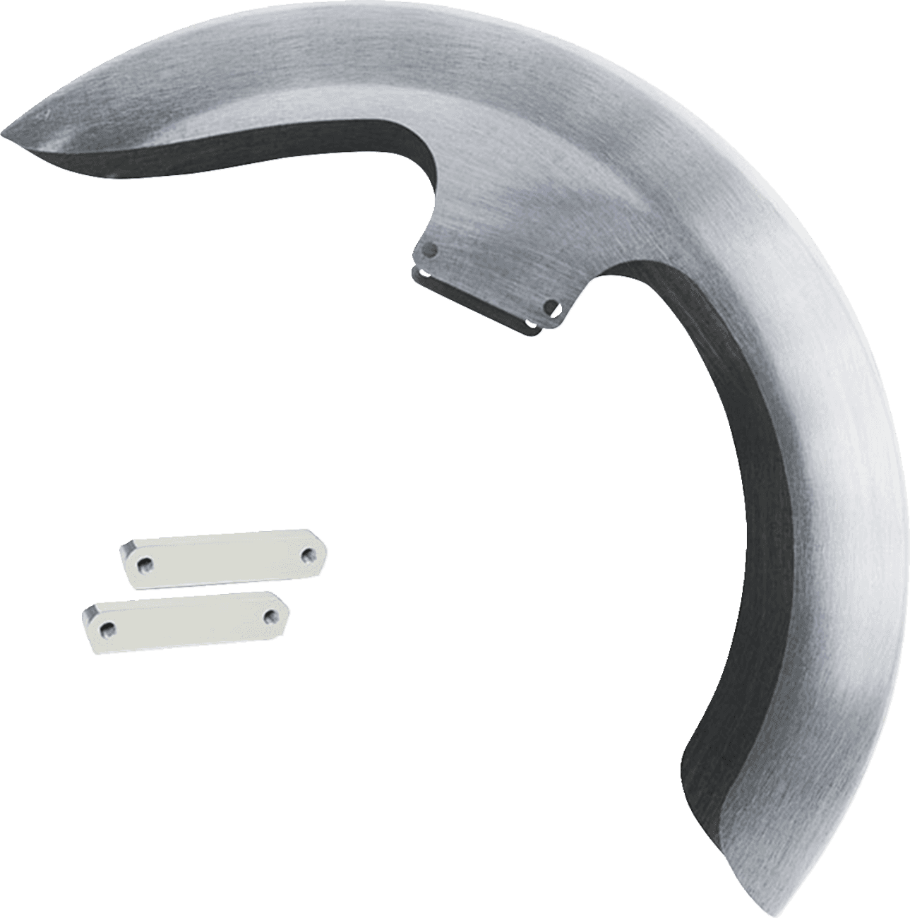 PAUL YAFFE BAGGER NATION 1401-1009 Thicky Front Fender - OEM 16"-19" Wheel - With Chrome Adapters - HD Touring/Trike