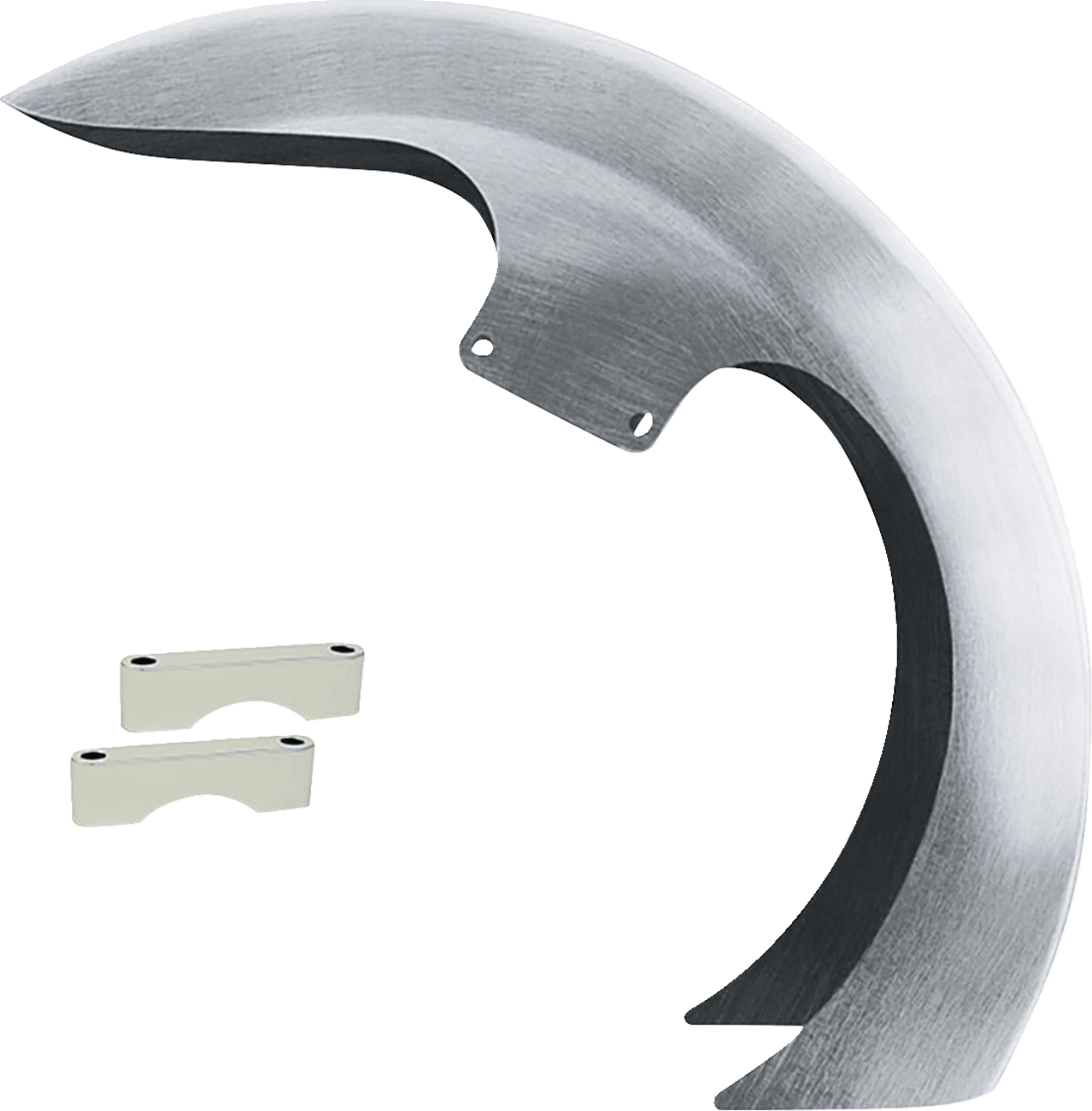 PAUL YAFFE BAGGER NATION 1401-1033 DEI Front Fender - 16"-19" Wheel - With Chrome Adapters - HD Touring