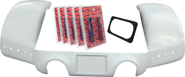 PAUL YAFFE BAGGER NATION 1401-1044 Pro Street Rear Fender - Black Plate Frame - Dual Outlet