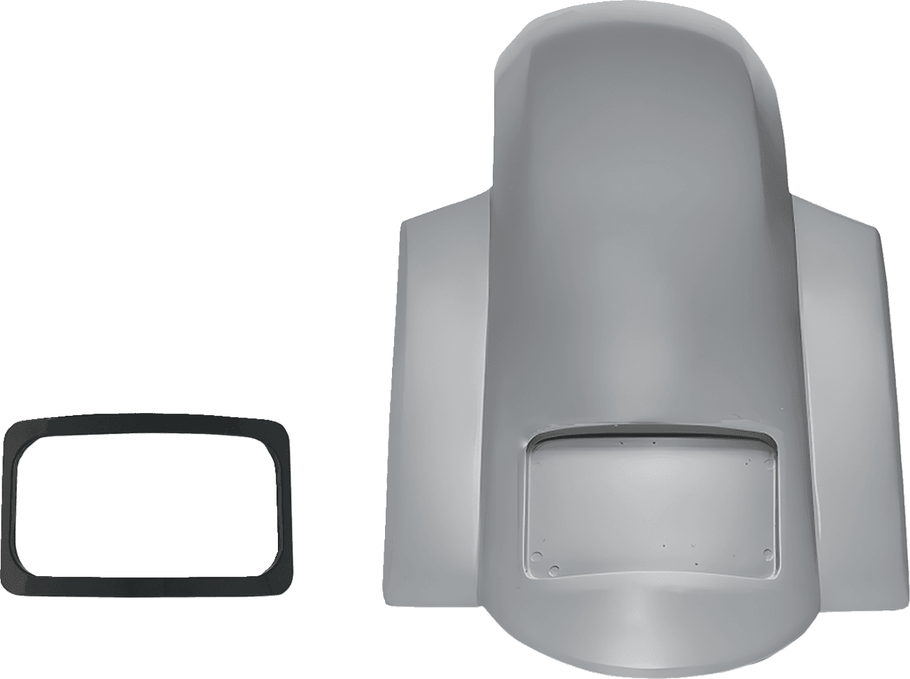 PAUL YAFFE BAGGER NATION 1401-1051 Short Sport Rear Fender - With Black Plate Frame - HD Touring '23-'26