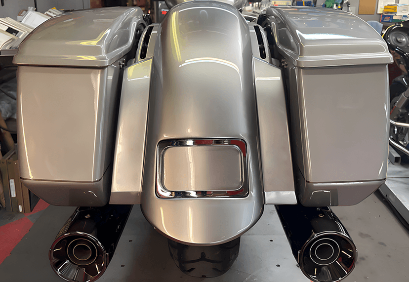 PAUL YAFFE BAGGER NATION 1401-1052 Short Sport Rear Fender - With Chrome Plate Frame - HD Touring '23-'25 — image 2 of 2