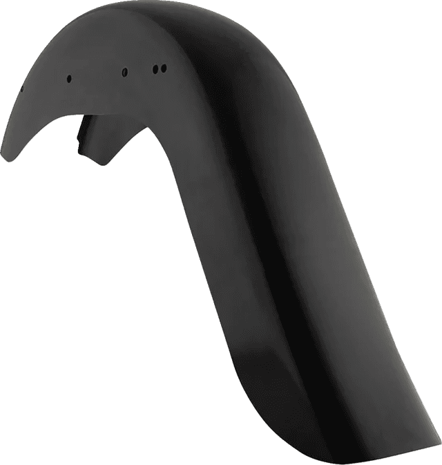 KLOCK WERKS 1401-1059 Benchmark Rear Fender - Vicla - Smooth - Black - HD Softail '00-'17